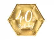 Lautanen ''40th Birthday'' (6 kpl 20cm)