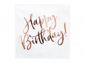 Lautasliina Ruusukulta ''Happy Birthday'' (20 kpl 33x33cm)