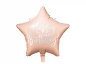 Foliopallo vaaleanpunainen thti ''Happy Birthday'' 40cm