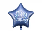 Foliopallo sininen thti ''Happy Birthday'' 40cm