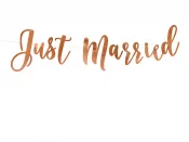 Banneri Ruusukulta ''Just Married'' (20x77cm)