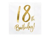 Lautasliina ''18th Birthday'' (20 kpl 33x33cm