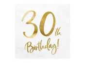 Lautasliina ''30th Birthday'' (20 kpl 33x33cm