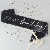 Olkanauha Musta ''It's my birthday''