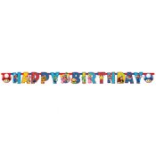 Banneri Super Mario ''Happy Birthday'' (190x15cm)