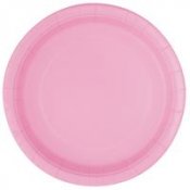 Lautanen Vaaleanpunainen (8 kpl) 22cm