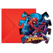 Kutsukortti Spiderman (6 kpl)