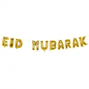 Kulta foliokirjaimet ''Eid Mubarak''