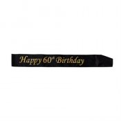 Olkanauha ''Happy 60th Birthday''