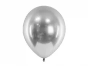 Lateksi ilmapallo Kromi Hopea (10 kpl 30cm)